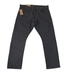Polo Ralph Lauren Varick Slim Straight Black Jeans Men 36x30 Denim Grunge NWT